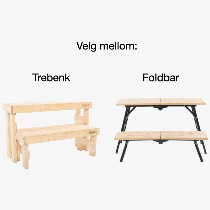 Kuno badstutelt- og benk-pakke